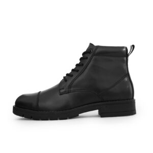 Black Leather Ankle Boots