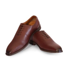Brown Leather Wholecut Lace Ups