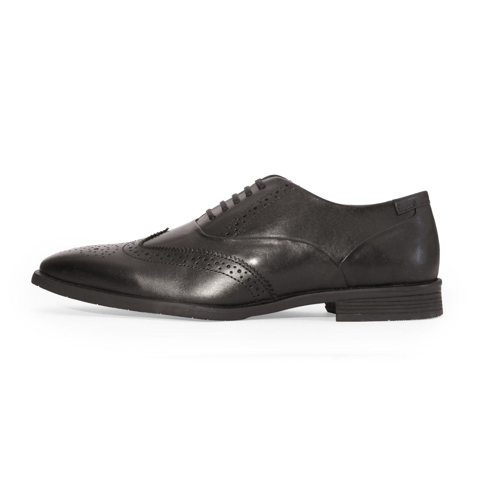 Black Wingtip Brogue Oxford Lace-Up - Image 4
