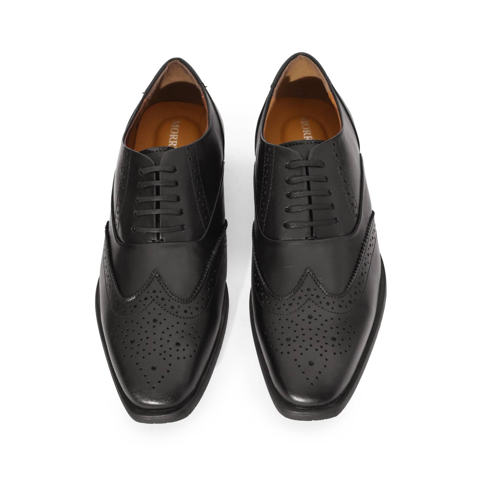 Black Wingtip Brogue Oxford Lace-Up - Image 3