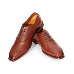Brown Lace-Up Brogue Oxford