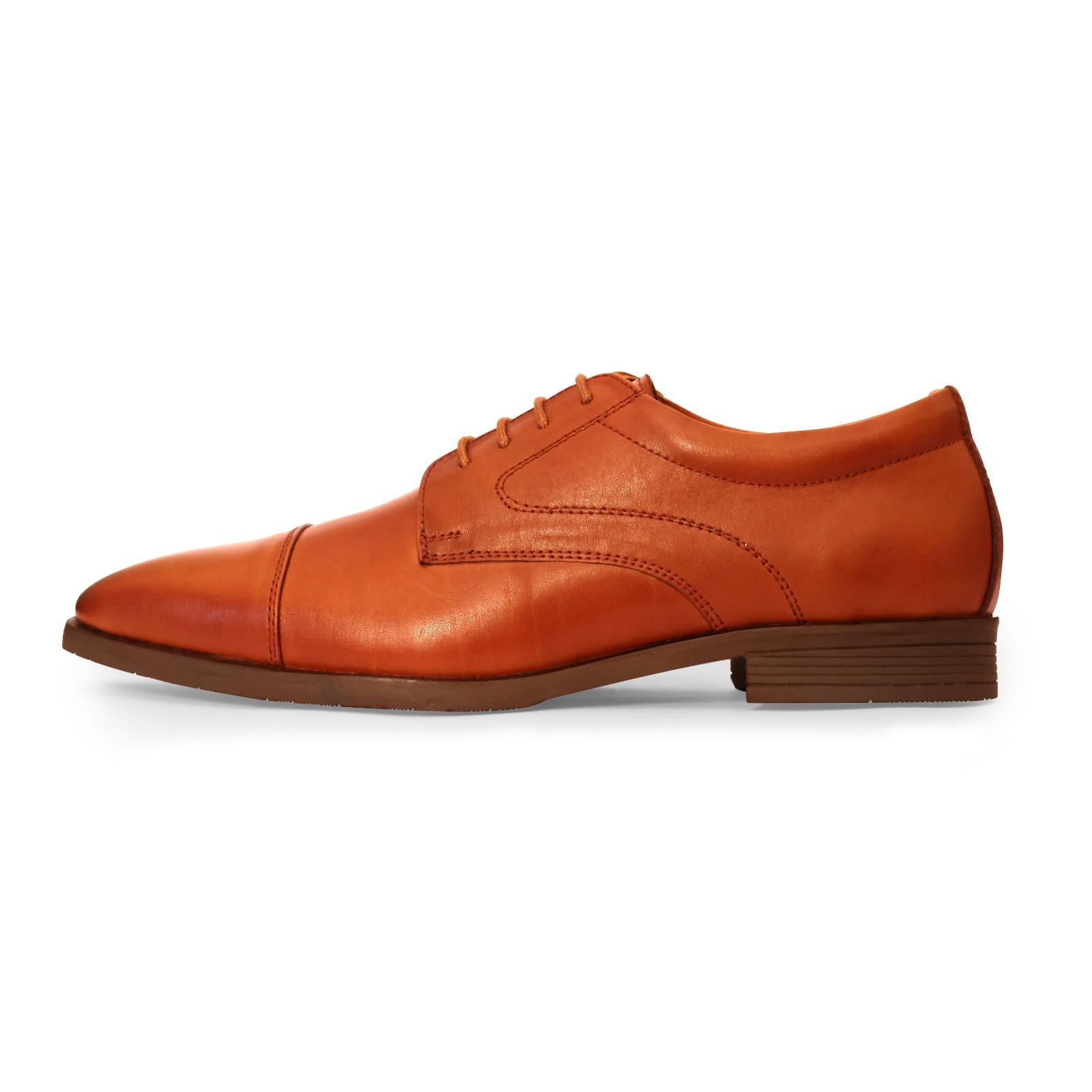 Tan Cap-Toe Derby Lace-Up - Image 4