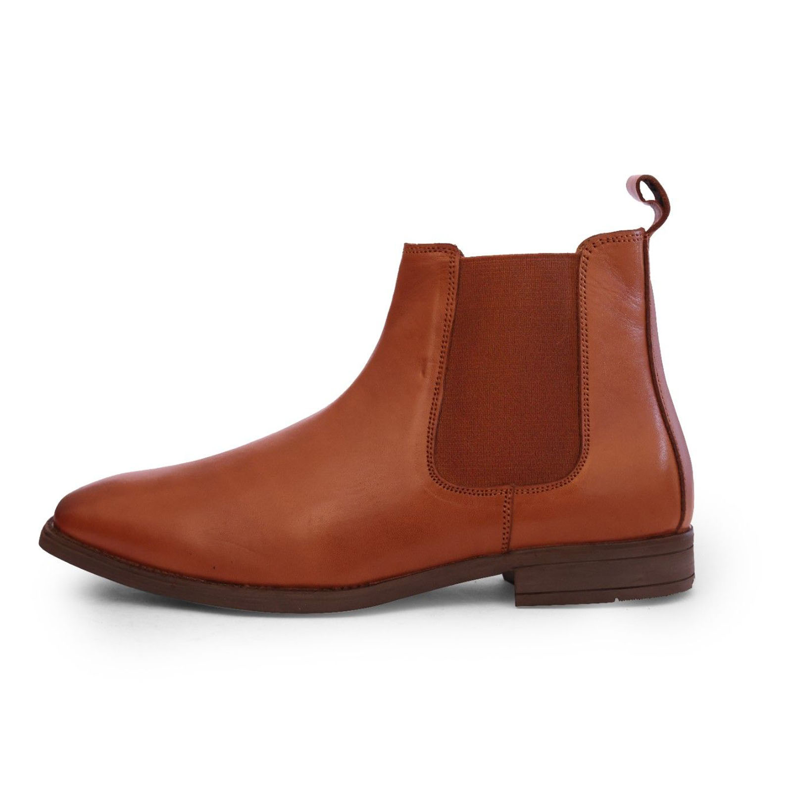 Tan Leather Chelsea Boots