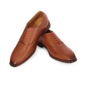 Brown Plain Oxford Lace-Up
