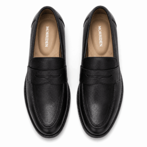 Grain Elite – Men's Premium Pebbled Leather Penny Loafer | Slip-On Formal & Office Wear Shoes