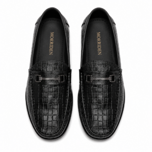 Croco Bit – Men's Croco Textured Horsebit Loafer | Slip-On Party & Formal Wear Shoes